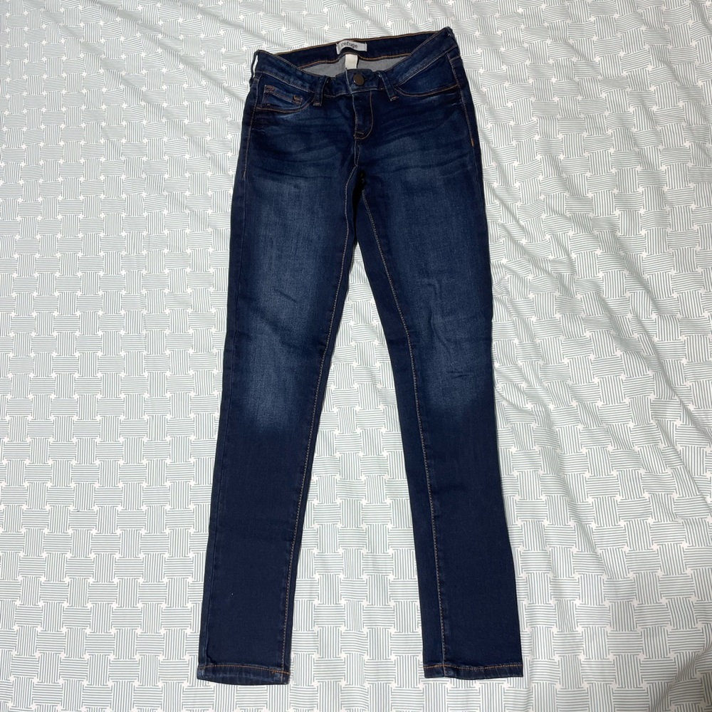 Stretchy Blue Skinny Jeans / Jeggings Size 4